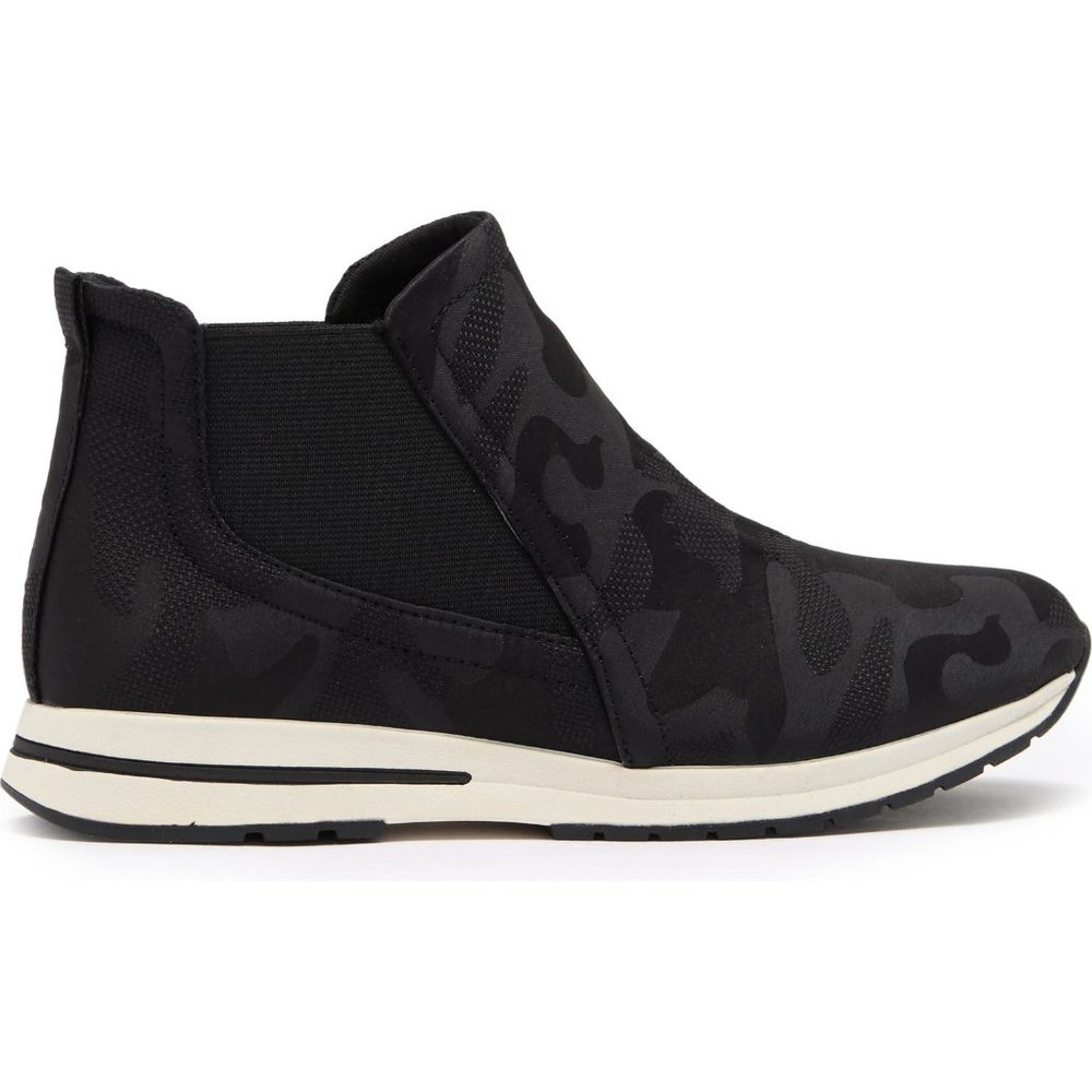 Ladies Me Too Black Camo Pull On Sneaker Bootie Size 7M - Picture 4 of 7